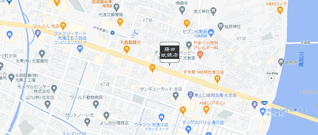 藤田眼鏡店の地図